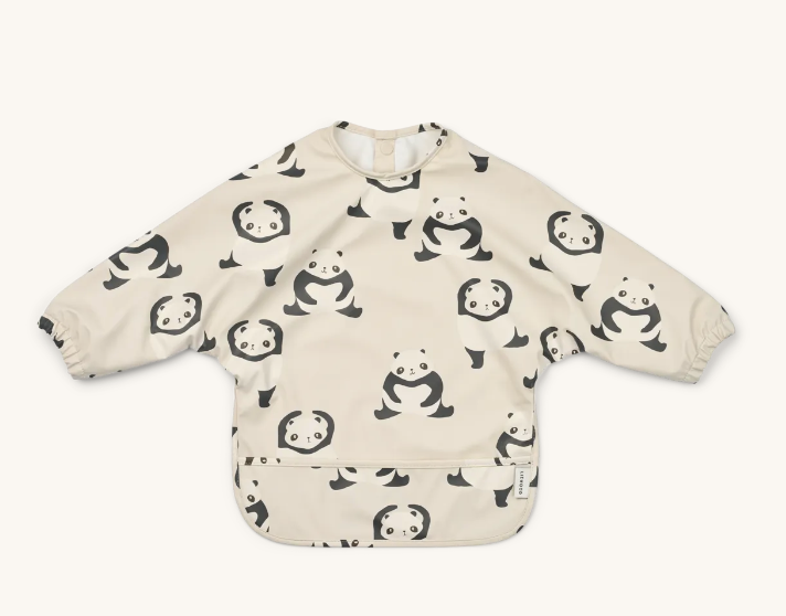 Merle Printed Cape Bib Panda/Sandy