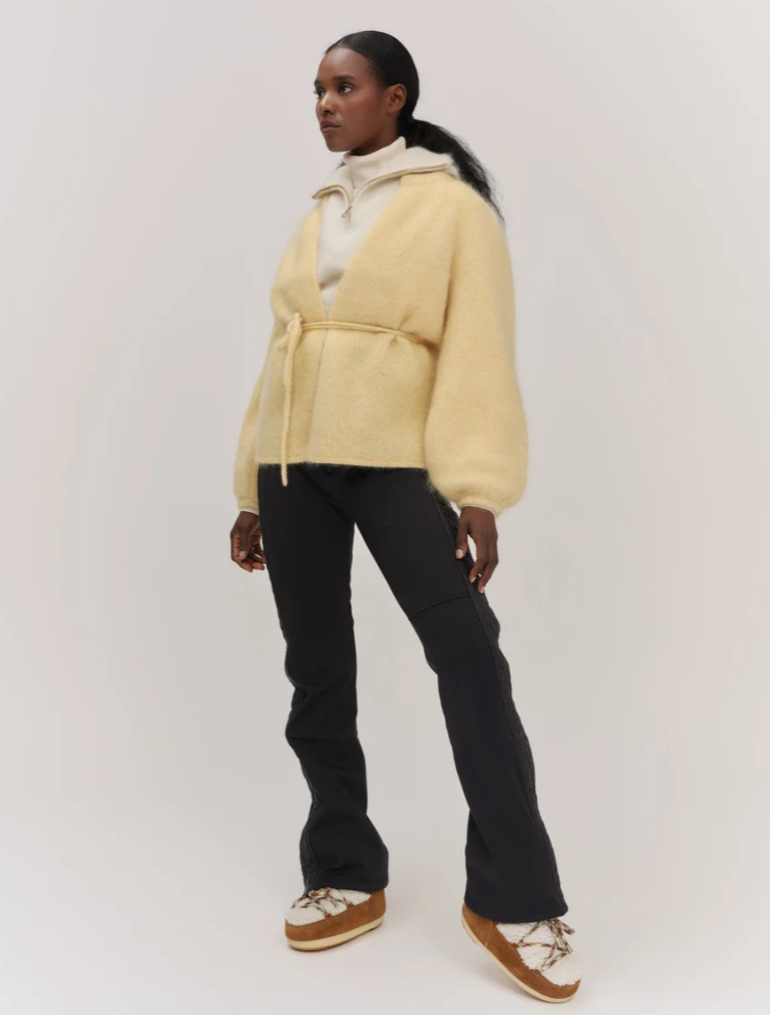 Fredrikke Chunky Cardigan Yellow