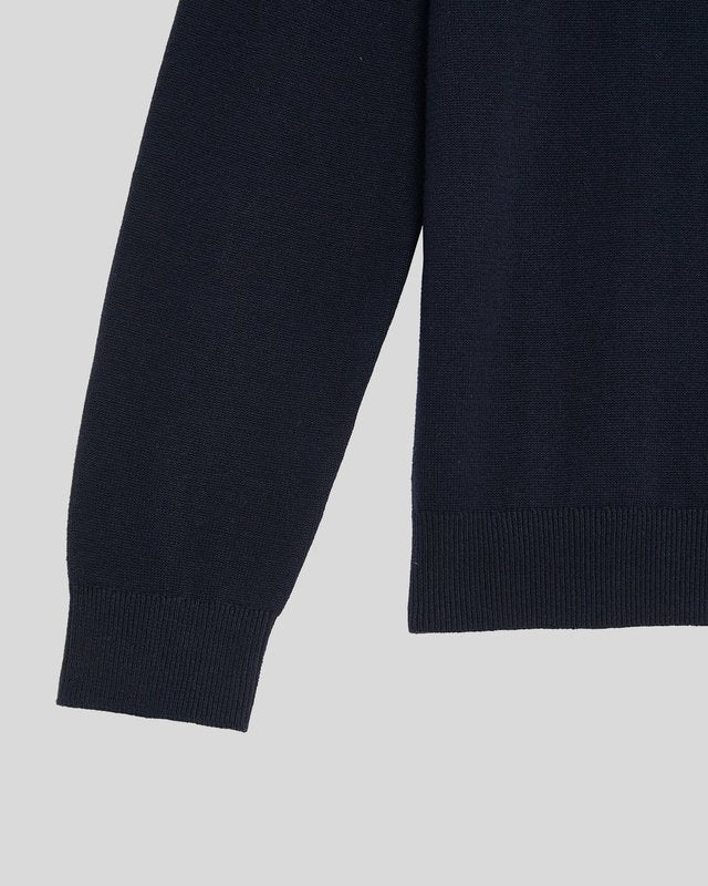 Cotton Crew Neck Jumper Dark Navy