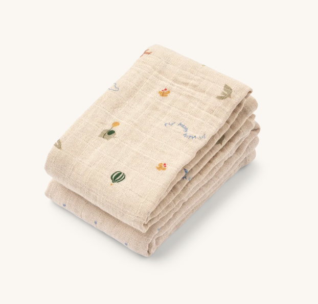 Lewis Muslin Cloth 2-Pack Star/Flying Mix
