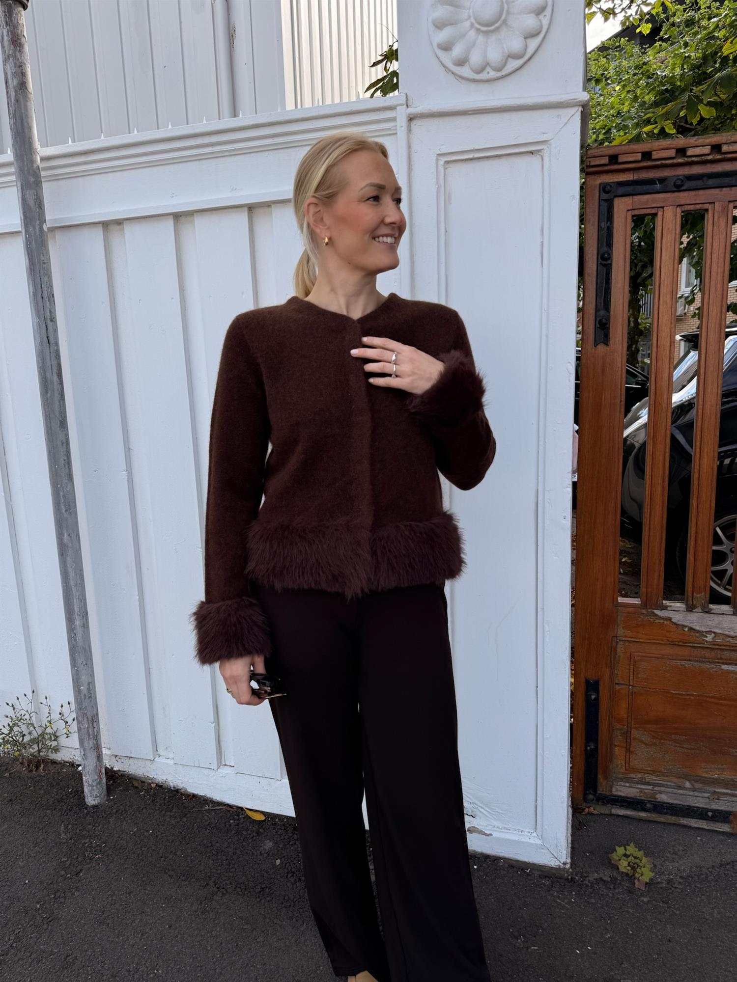 Bear Cardigan Brown
