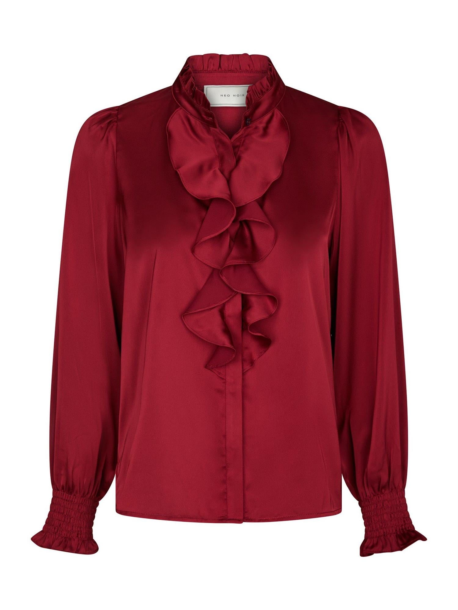 Zamola Blouse Dark Red