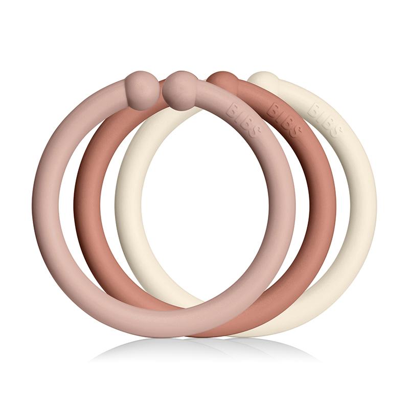 Loops Linking Toy Blush/Woodchuck/Ivory