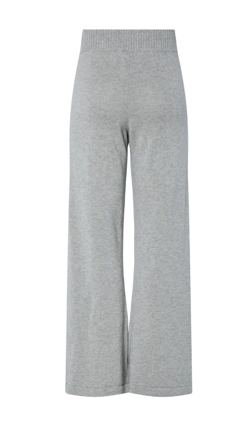YASBABETTE Knit Pant Grey Melange