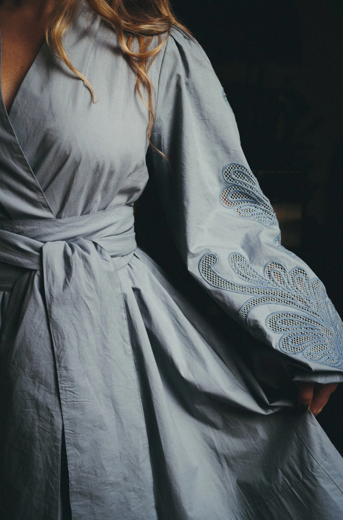 Poplina Dress White