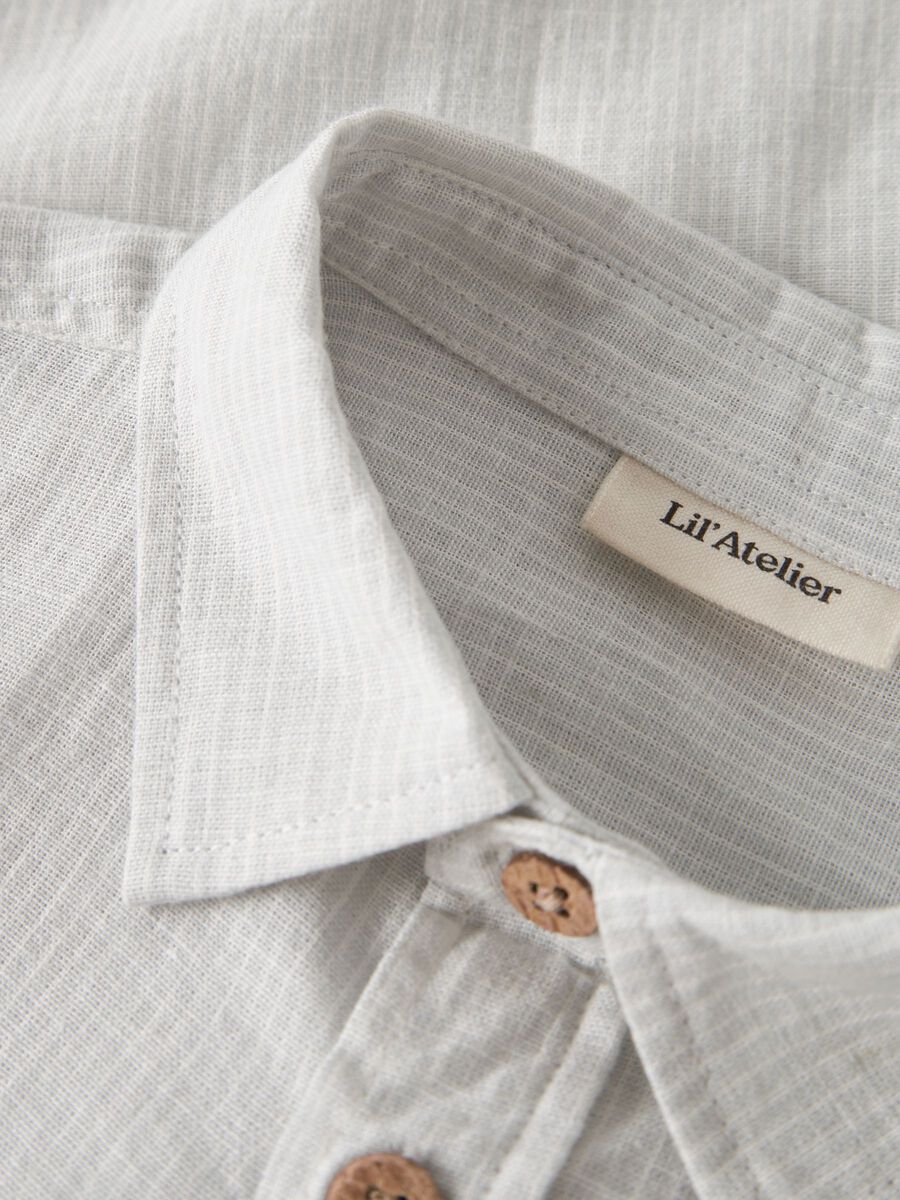 Jesper Ls Shirt Gray Dawn