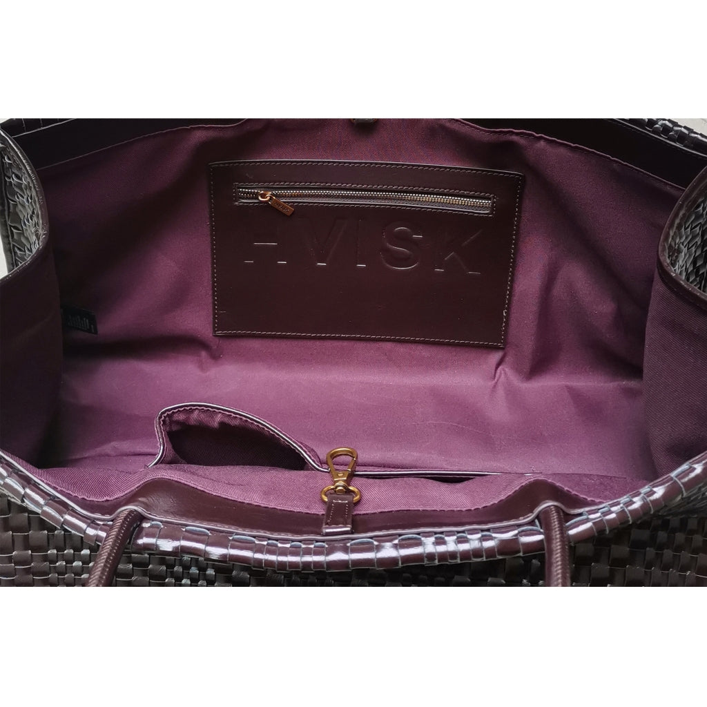 Hannah Raw Structure Braided Umber Brown