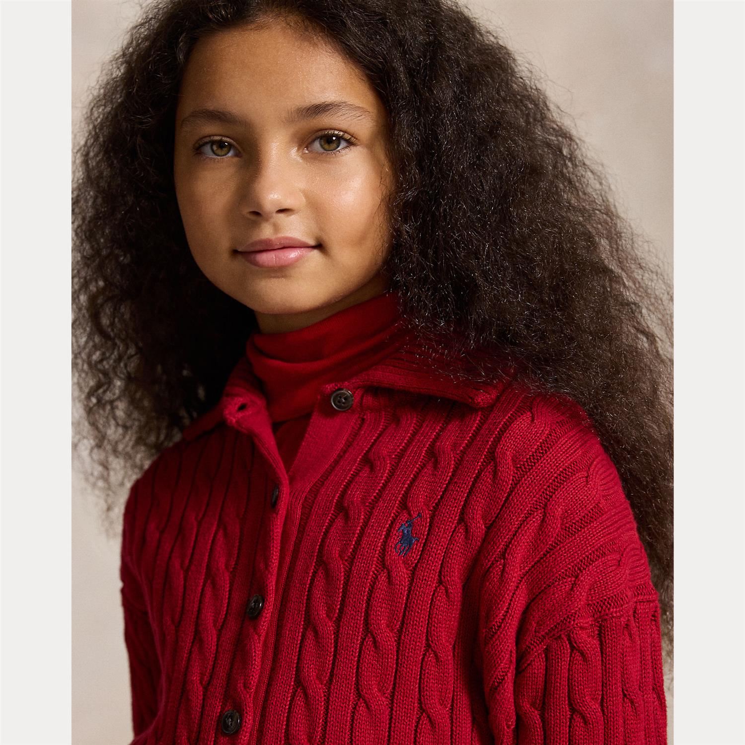 Cotton Cardigan Camden Red