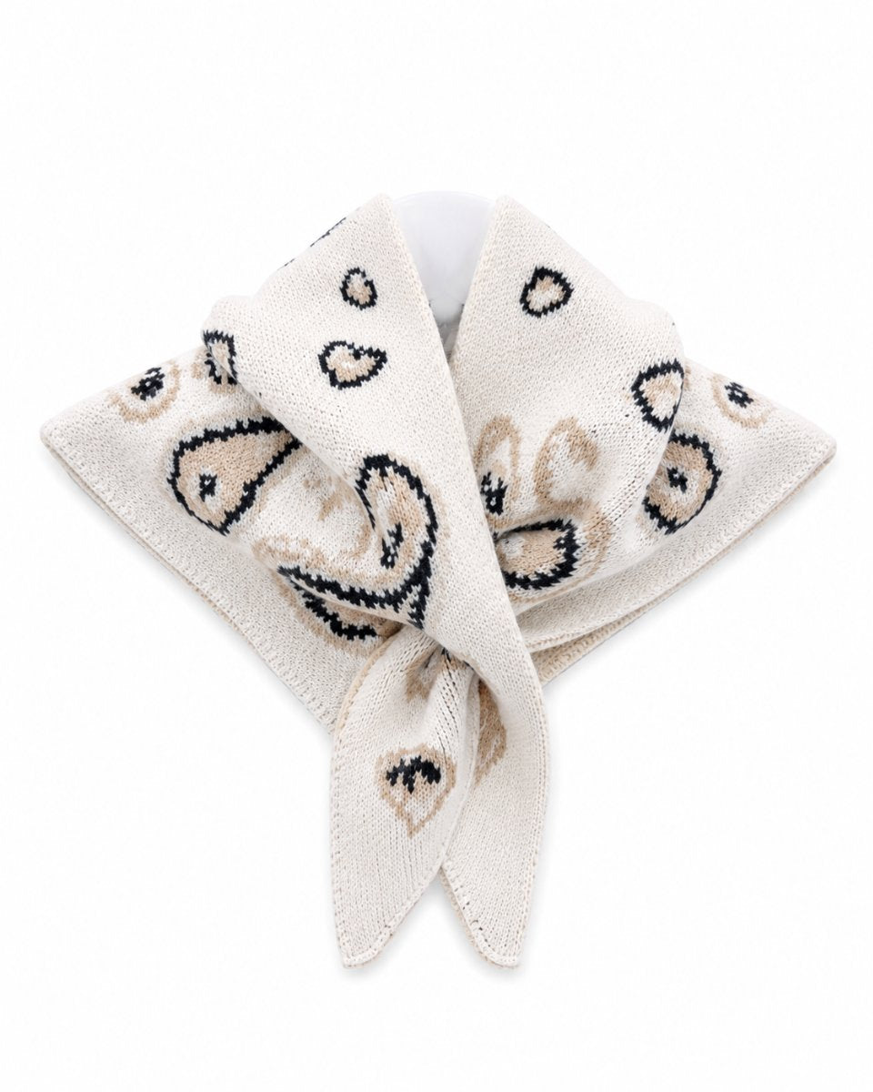 Paisley Scarf Ecru