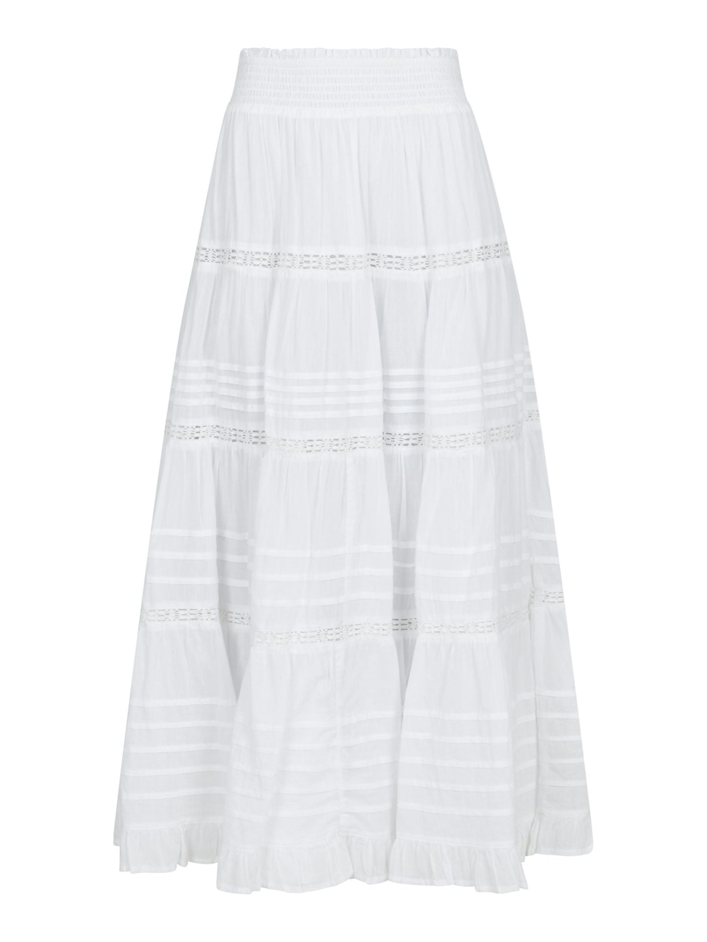 Felicia Voile Skirt White