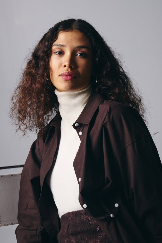 Luls Rollneck Birch White
