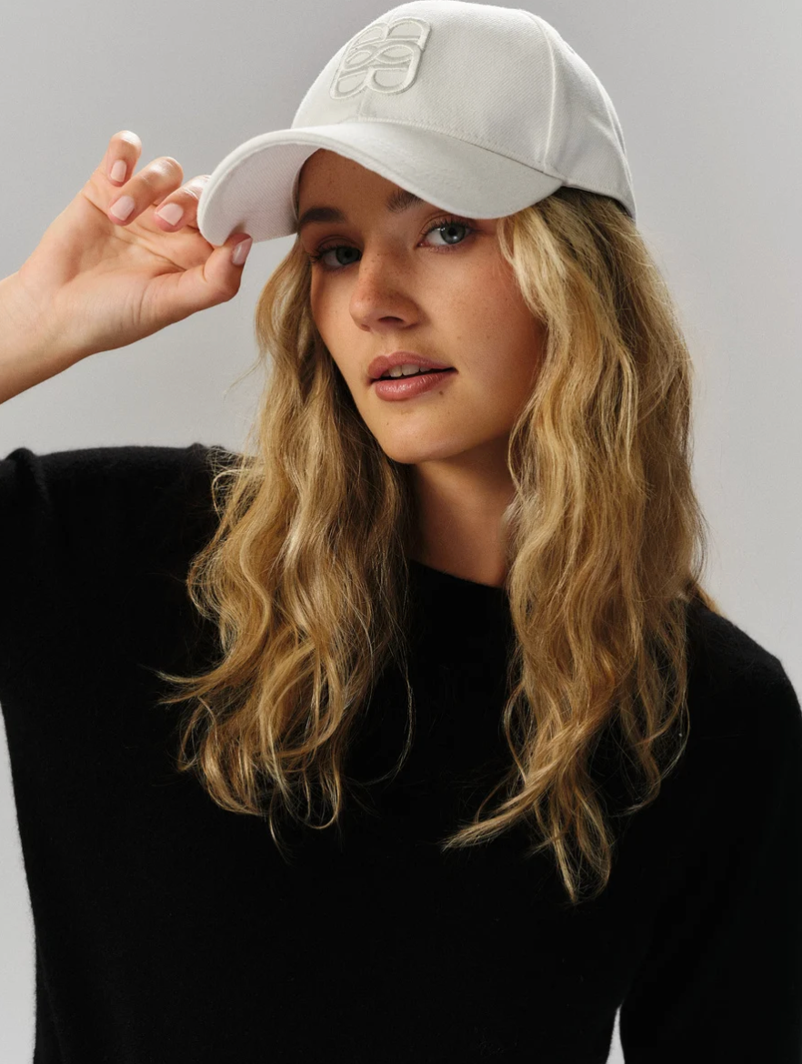 June Denim Cap White