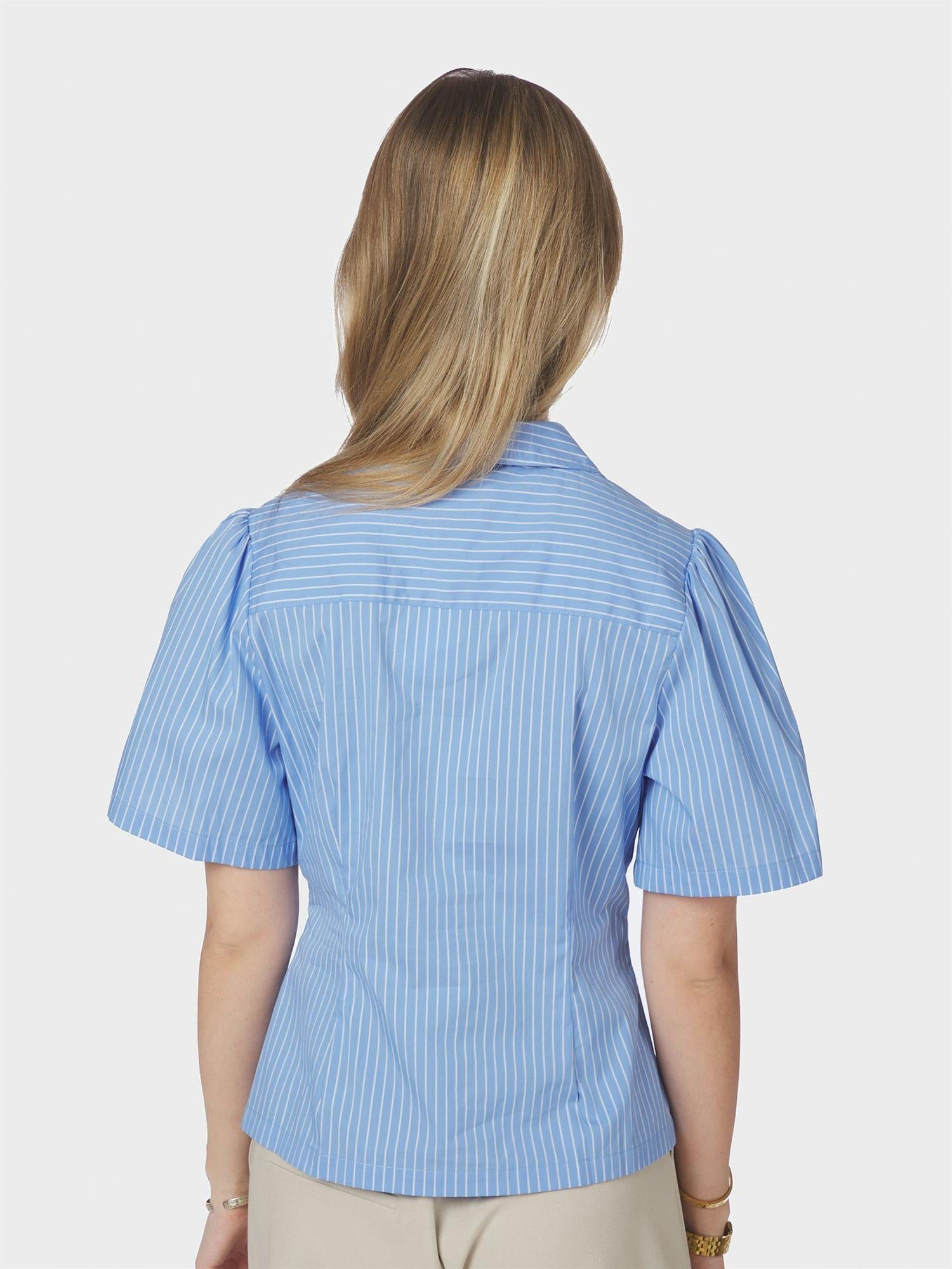 Balara Stripe Poplin Shirt Light Blue