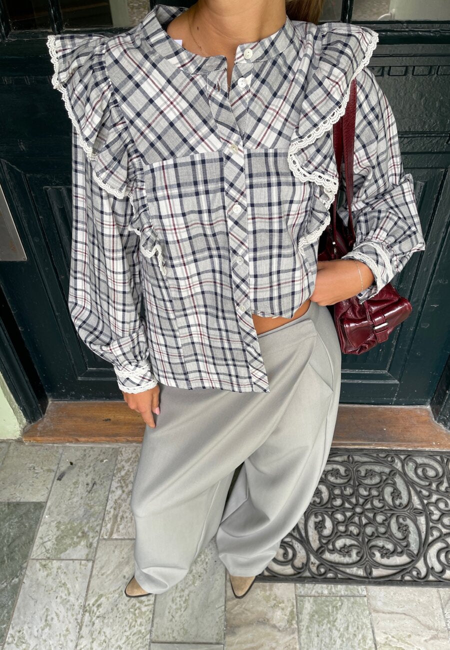 Ulima Shirt Grey Check