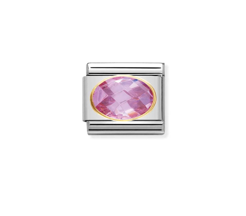 Oval Stones Pink Zirkon