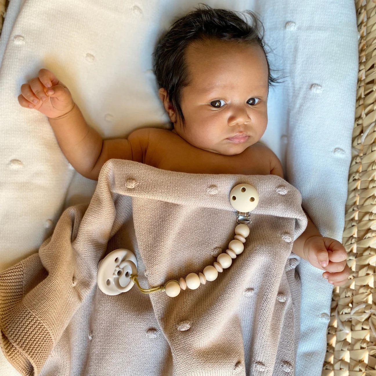 Pacifier Clip Coockies & Cream