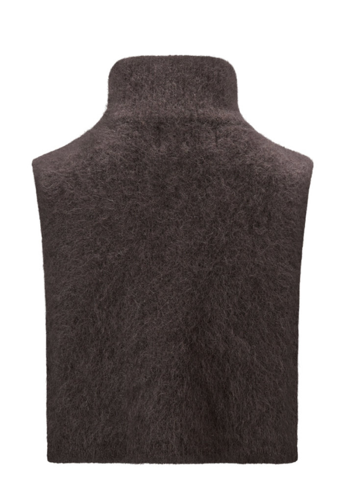 Belinda Chunky High Neck Dark Brown