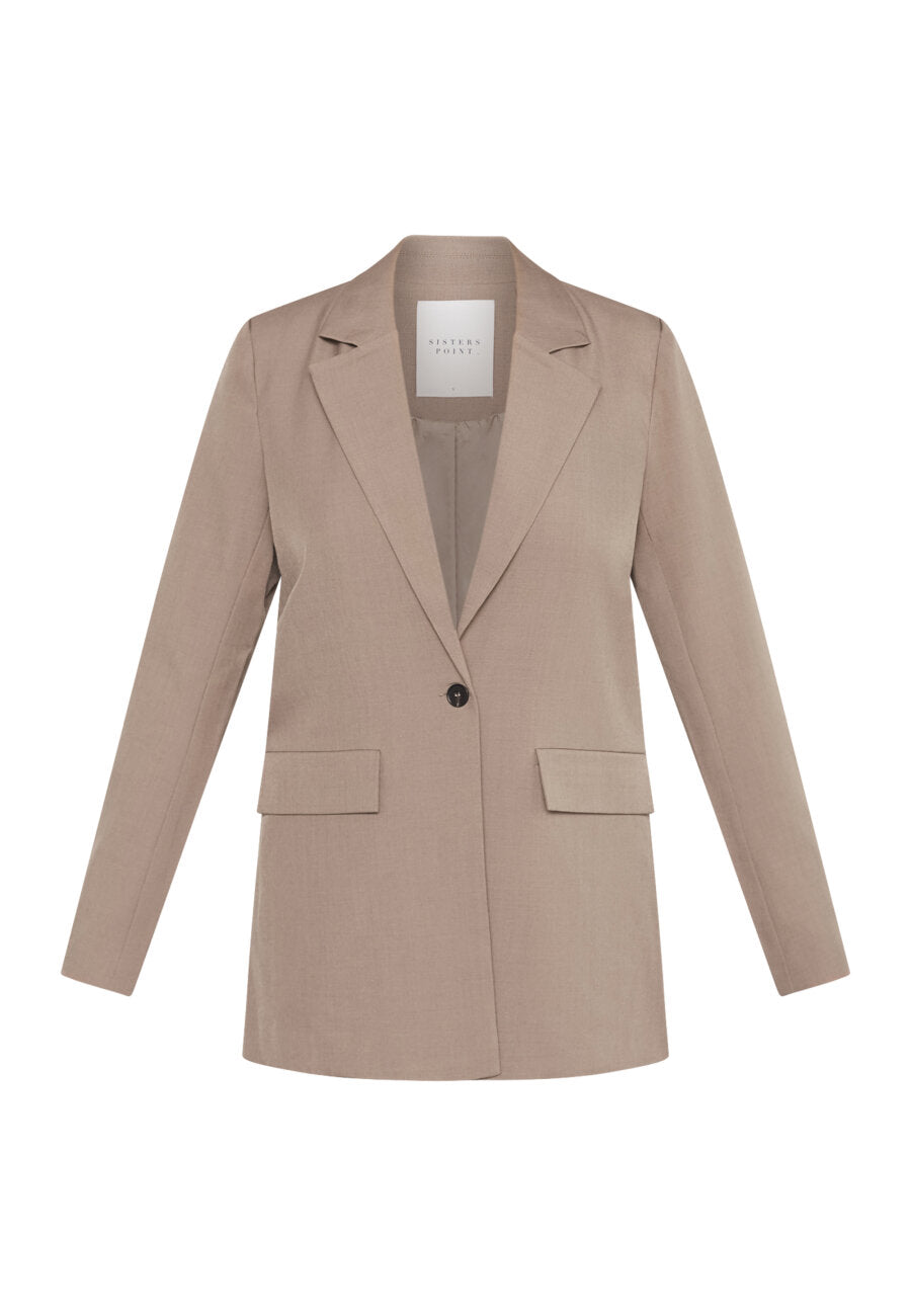 Viksa Blazer Dark Sand Melange