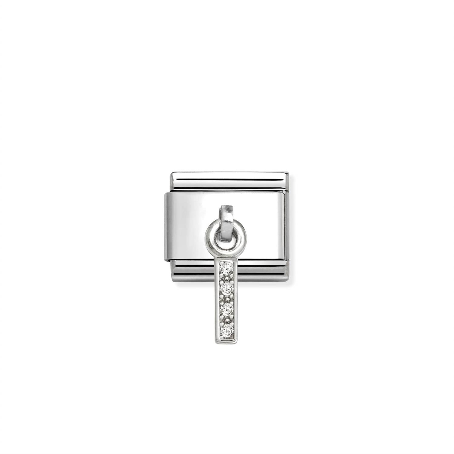 Link Initial Letter Charms Silver