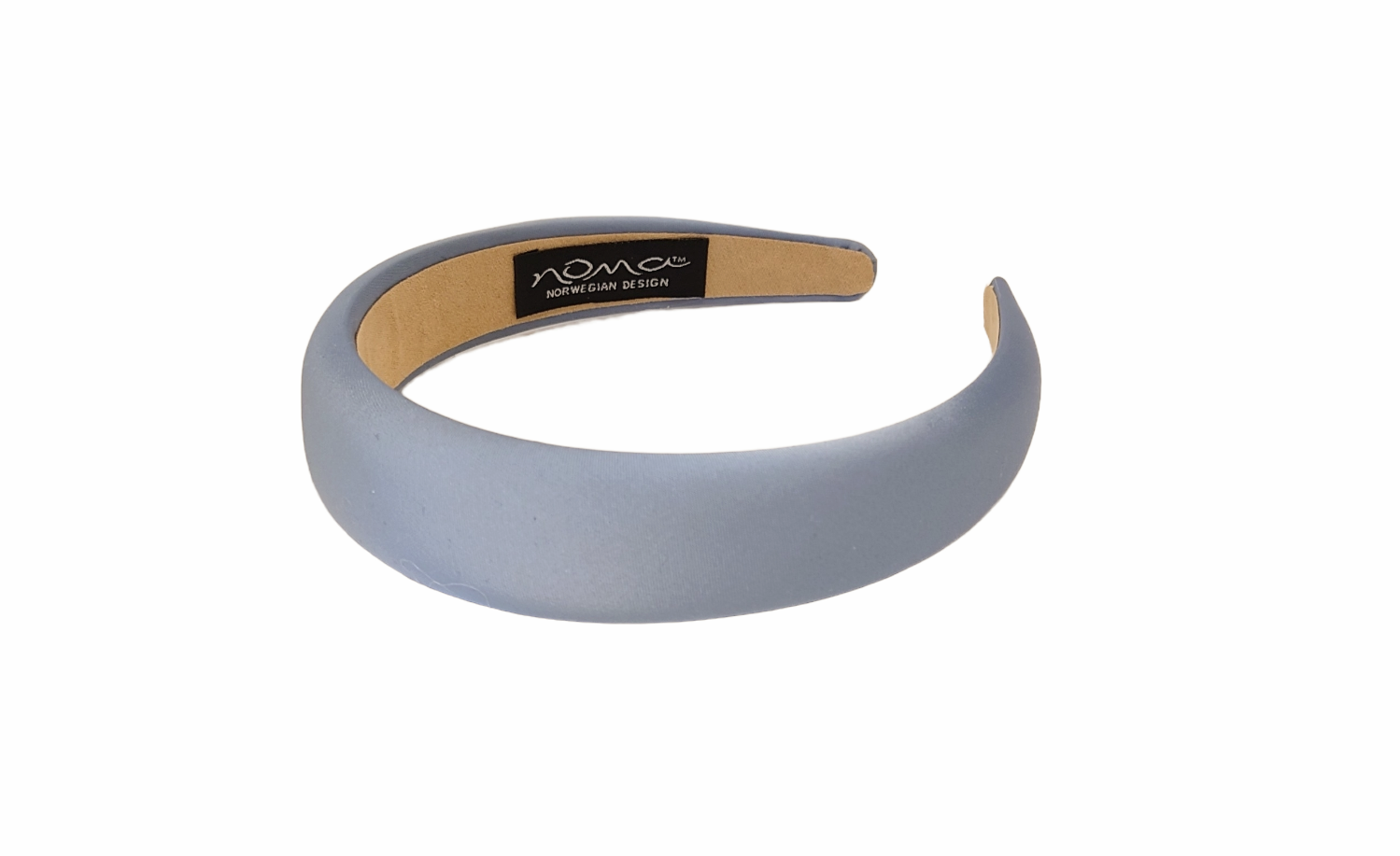 Hårbøyle Polstret Silkelook Jeansblå