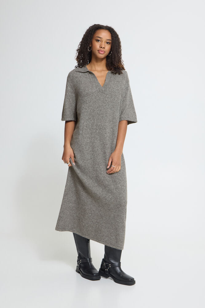 Dasila Dress Asphalt Melange Grey