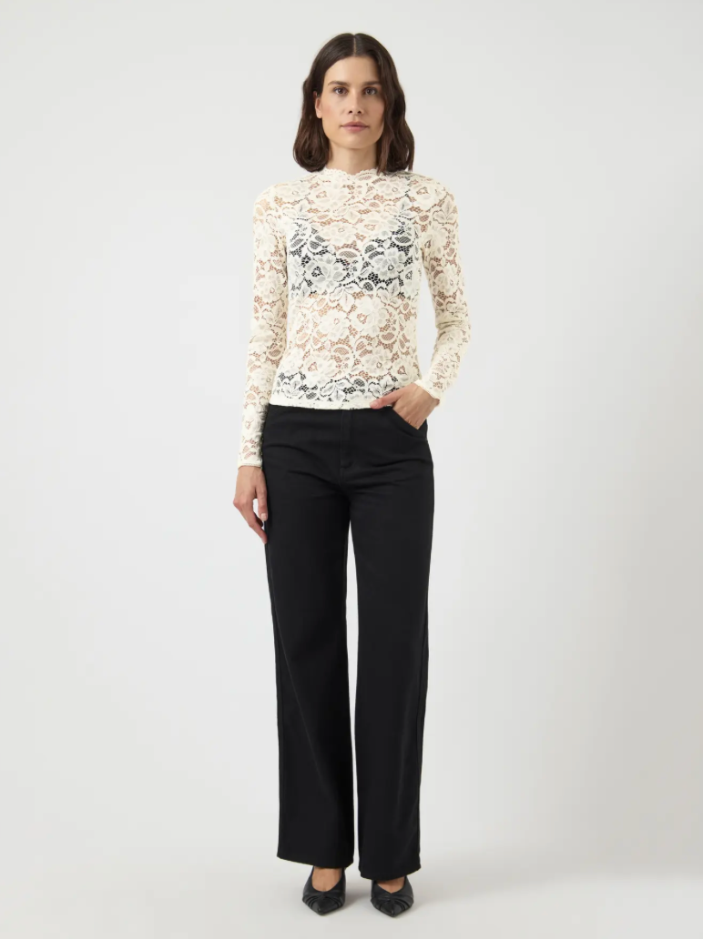 YASLACEY Lace Top Pristine