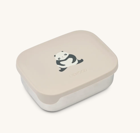 Arthur Printed Lunchbox Panda/Sandy/Dark Grey