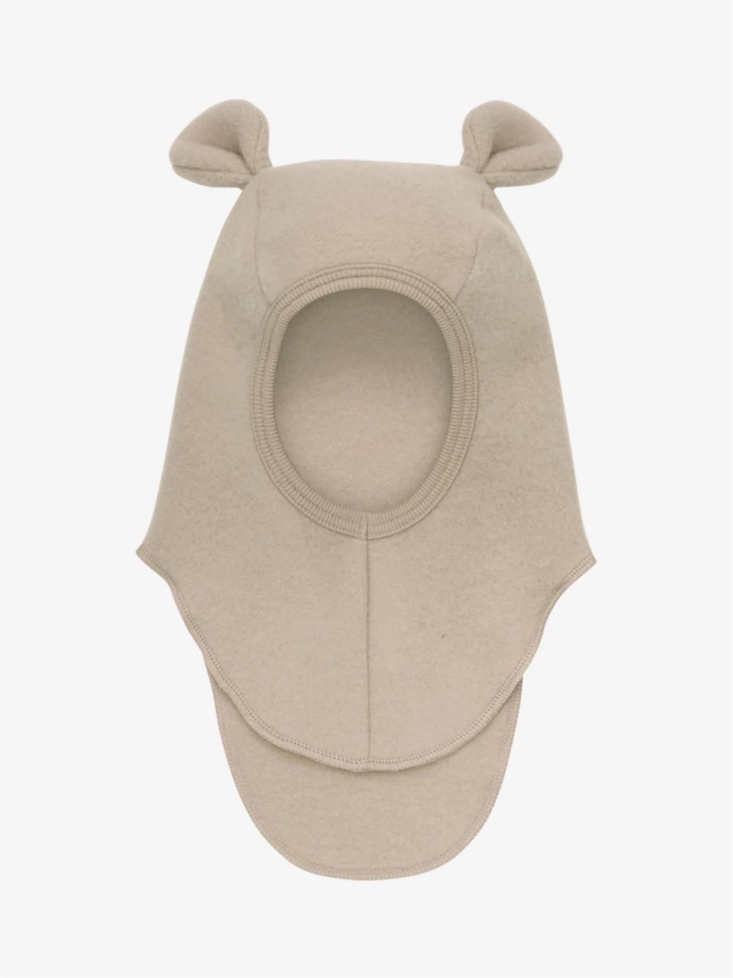 Balaclava Ears Wool Camel Melange
