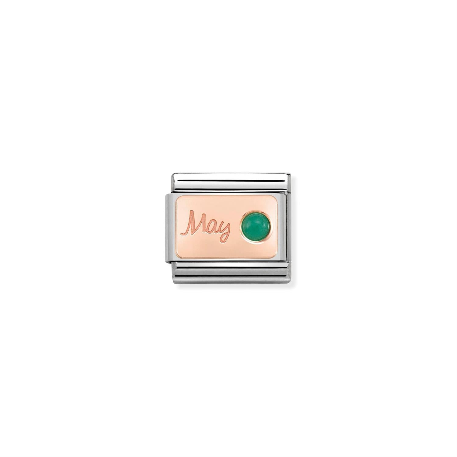 Birthstone May Rose Gold