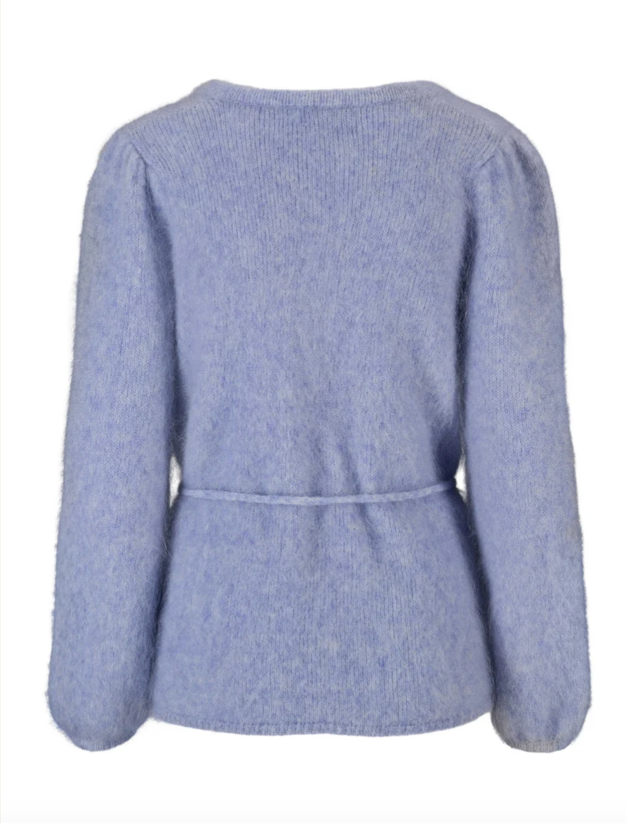 Fredrikke Chunky Cardigan Light Blue