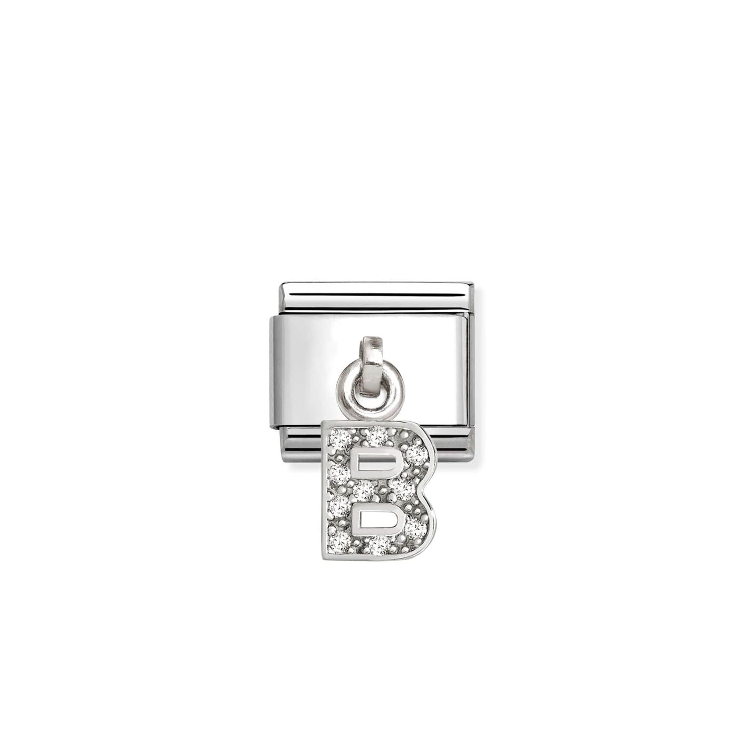 Link Initial Letter Charms Silver