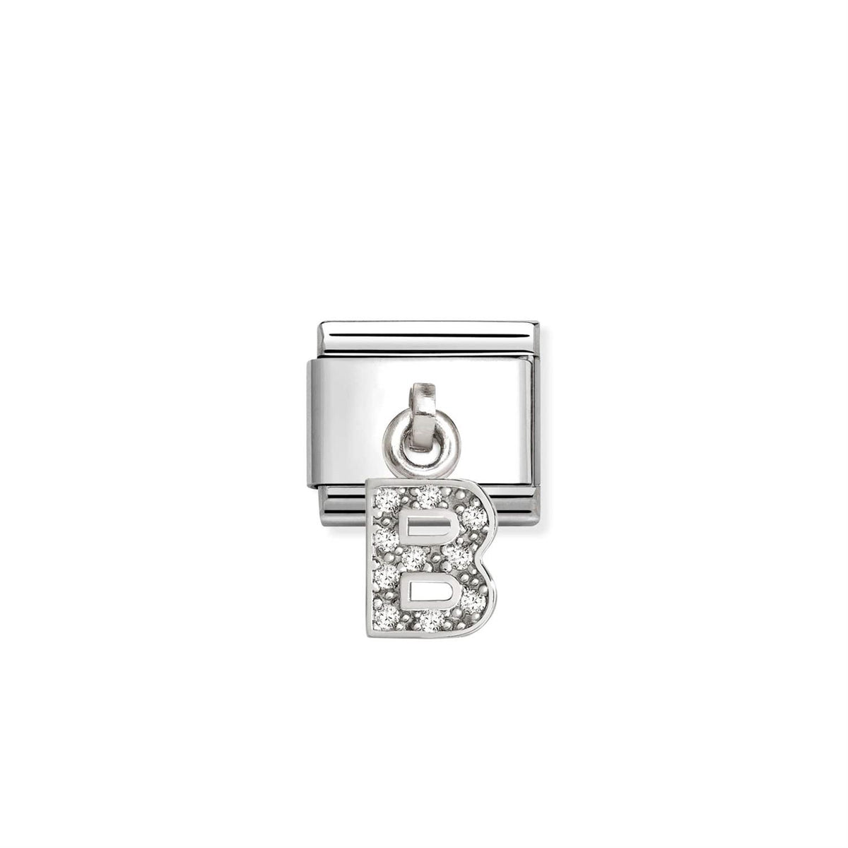 Link Initial Letter Charms Silver
