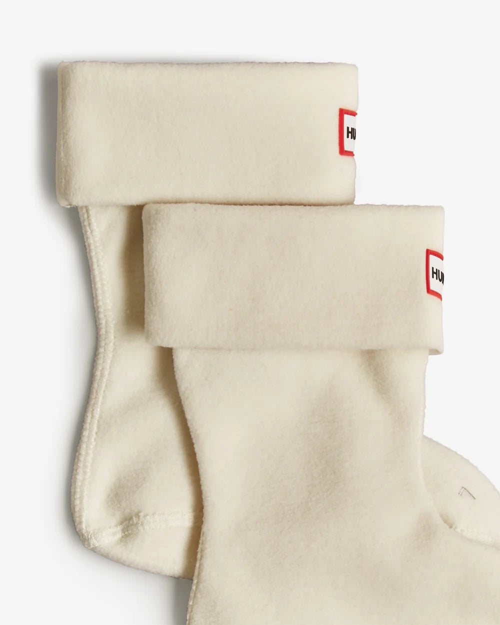 Kids Fleece Boot Socks Hunter White