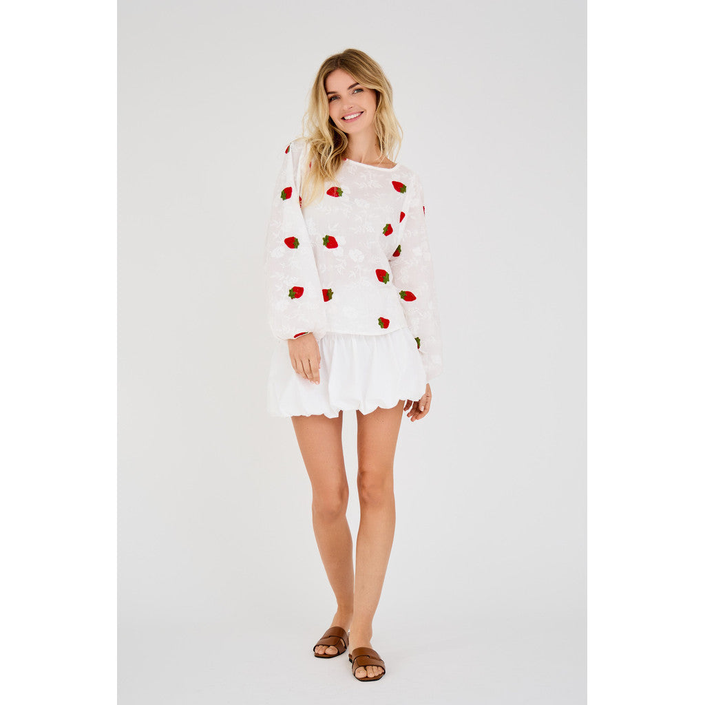 Fia Baloon Skirt White