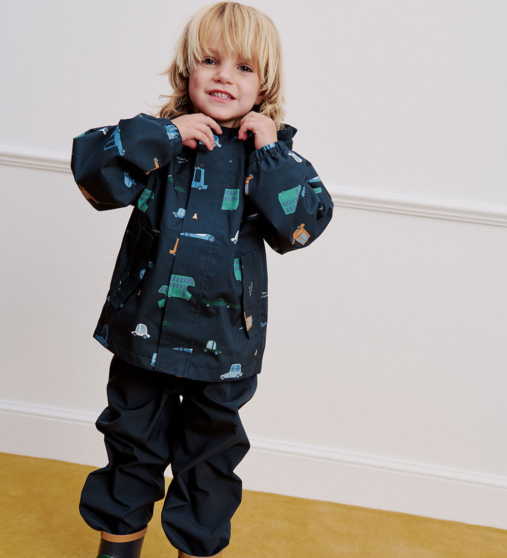 Pedia Rainwear Set Cars/Classic Navy