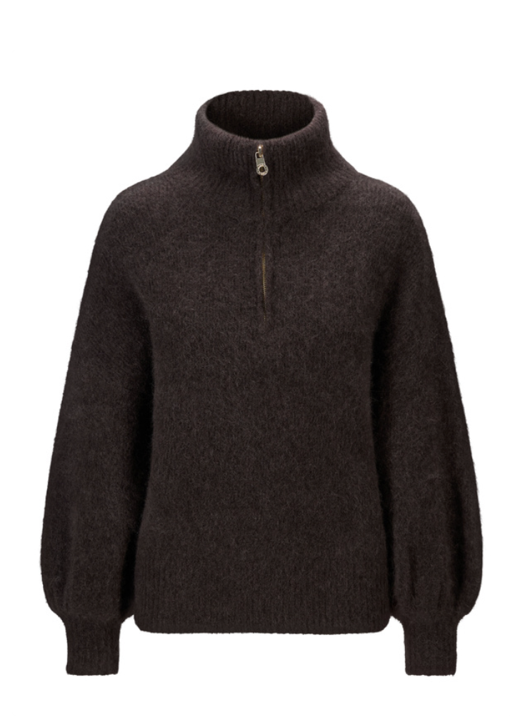 Li Chunky Sweater Dark Brown