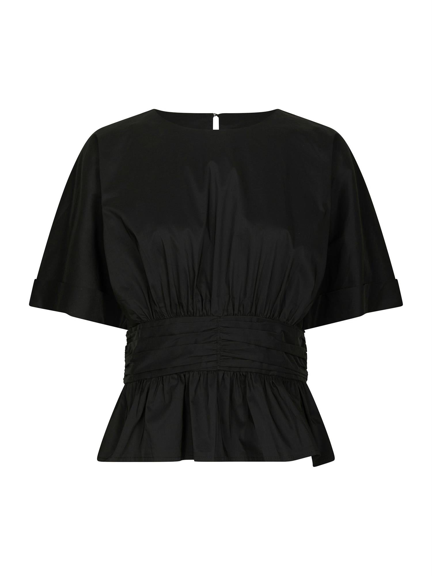 Annegret Poplin Blouse Black