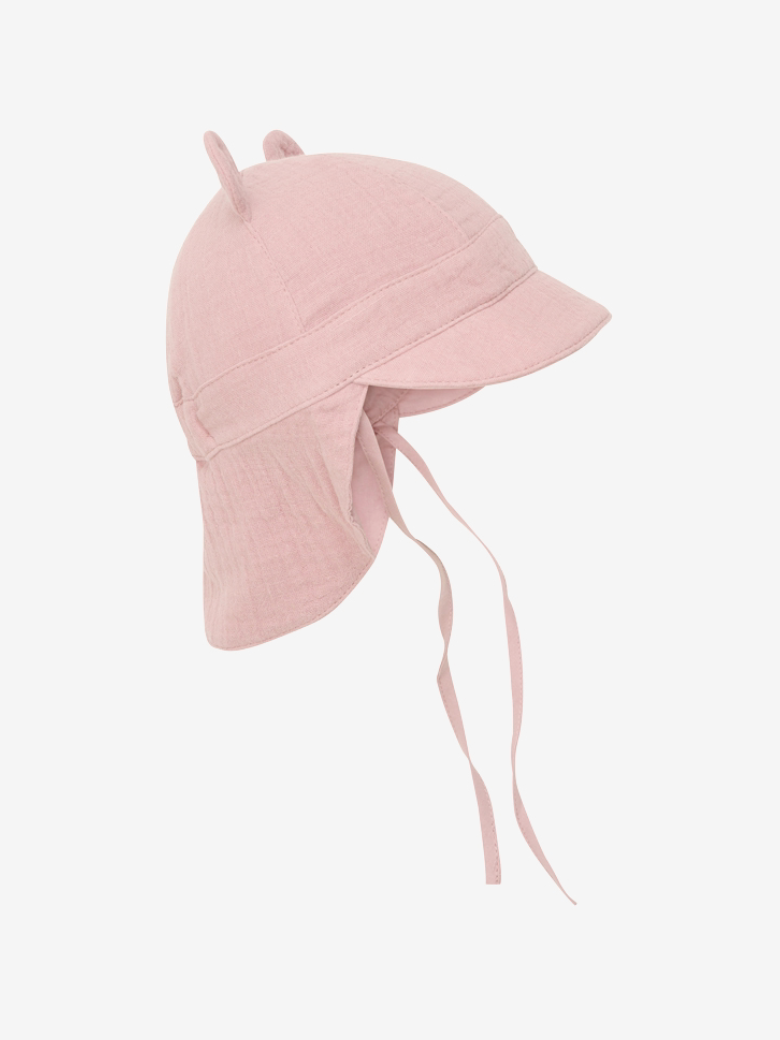 Summer Hat Ears Muslin Ash Rose