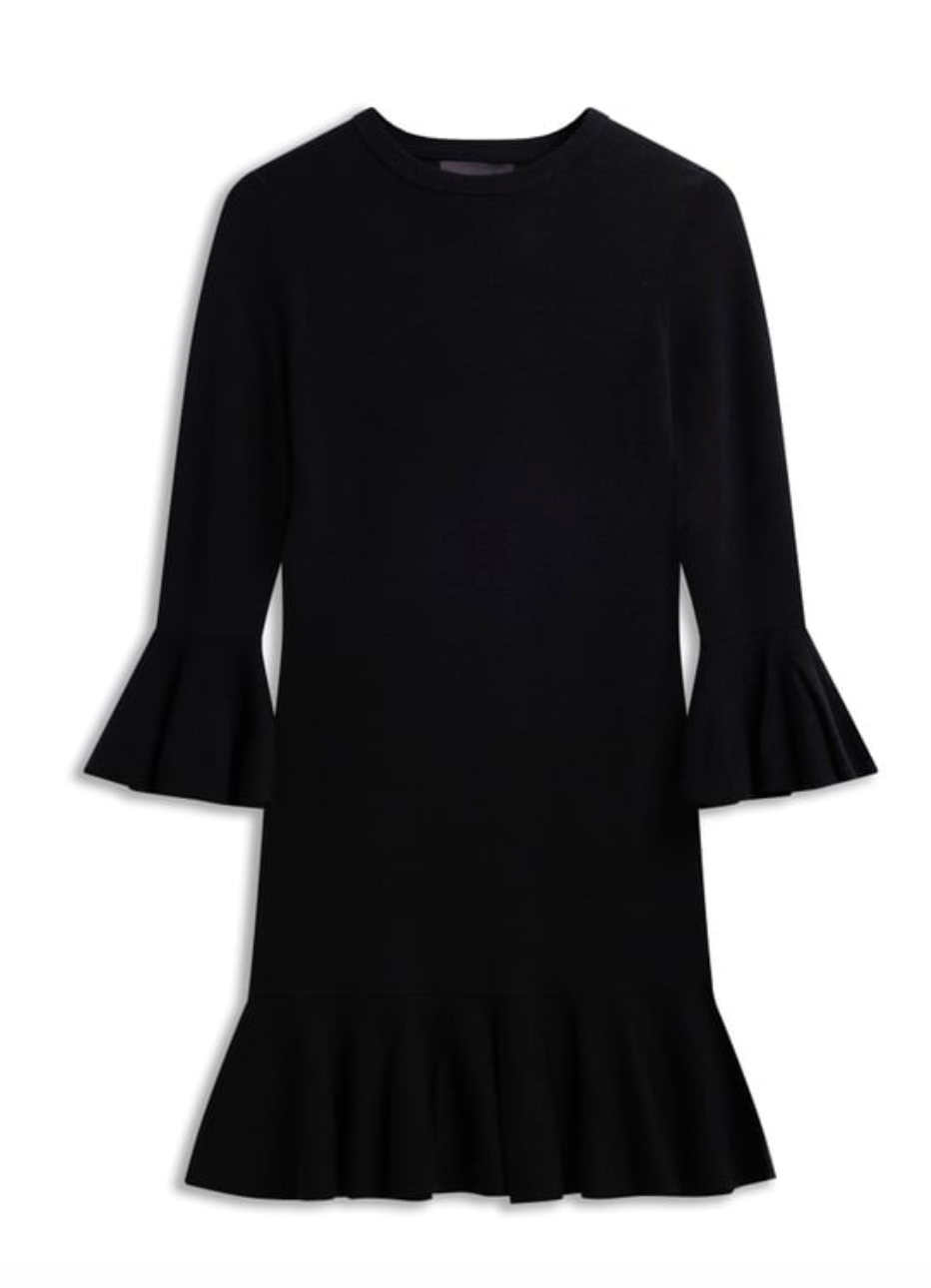 Flora Merino Dress Black