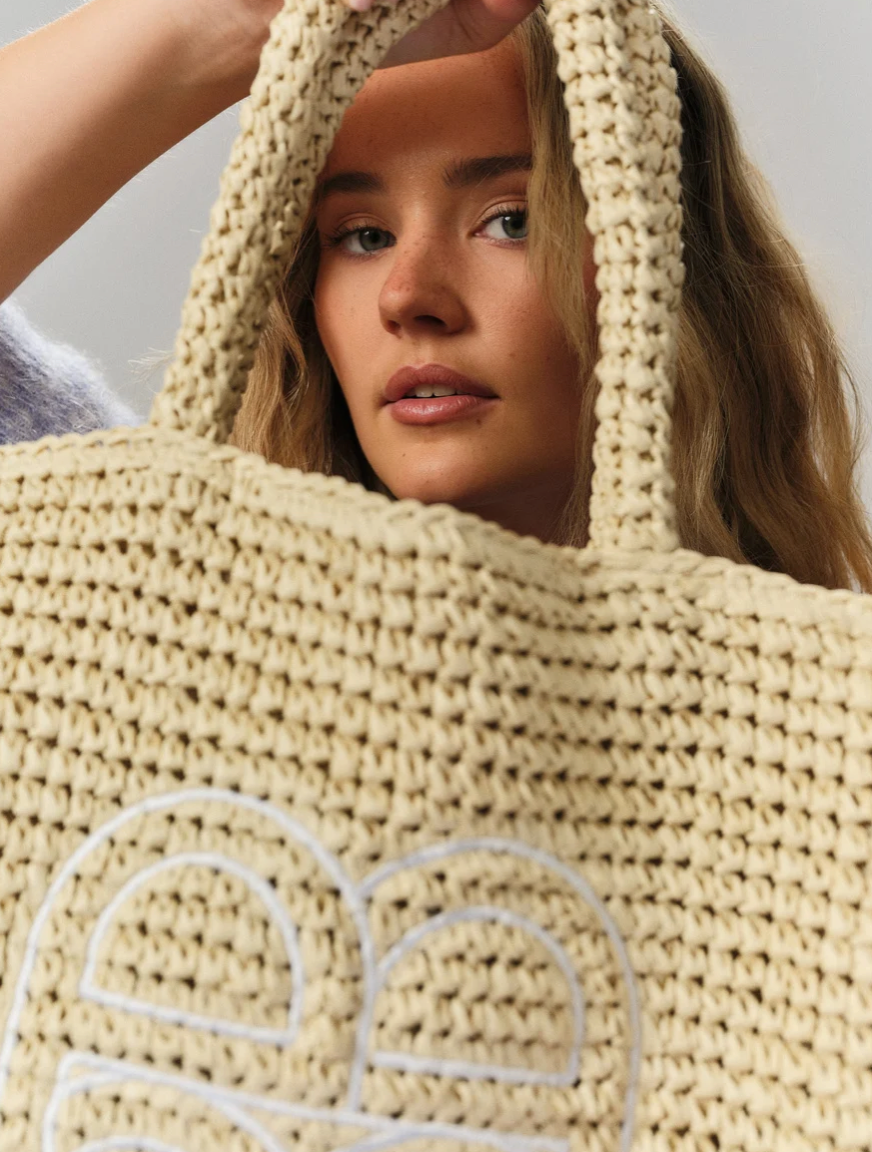 Lene Straw Bag Beige