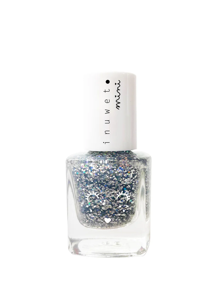 Nail Polish Glitter Silver Dreamer Vanilla Scent