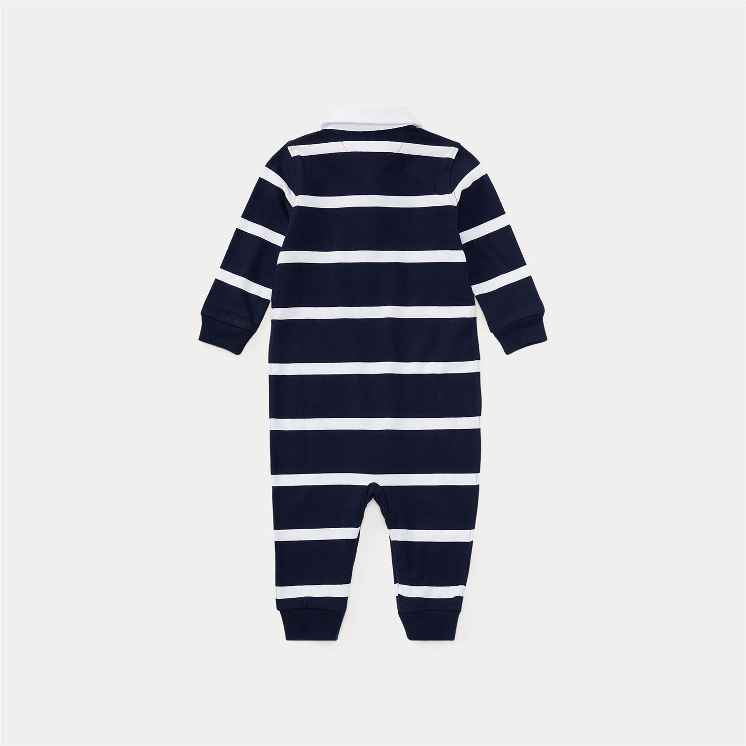 Rugby Stripe One Piece Coverall Refined Navy Multi