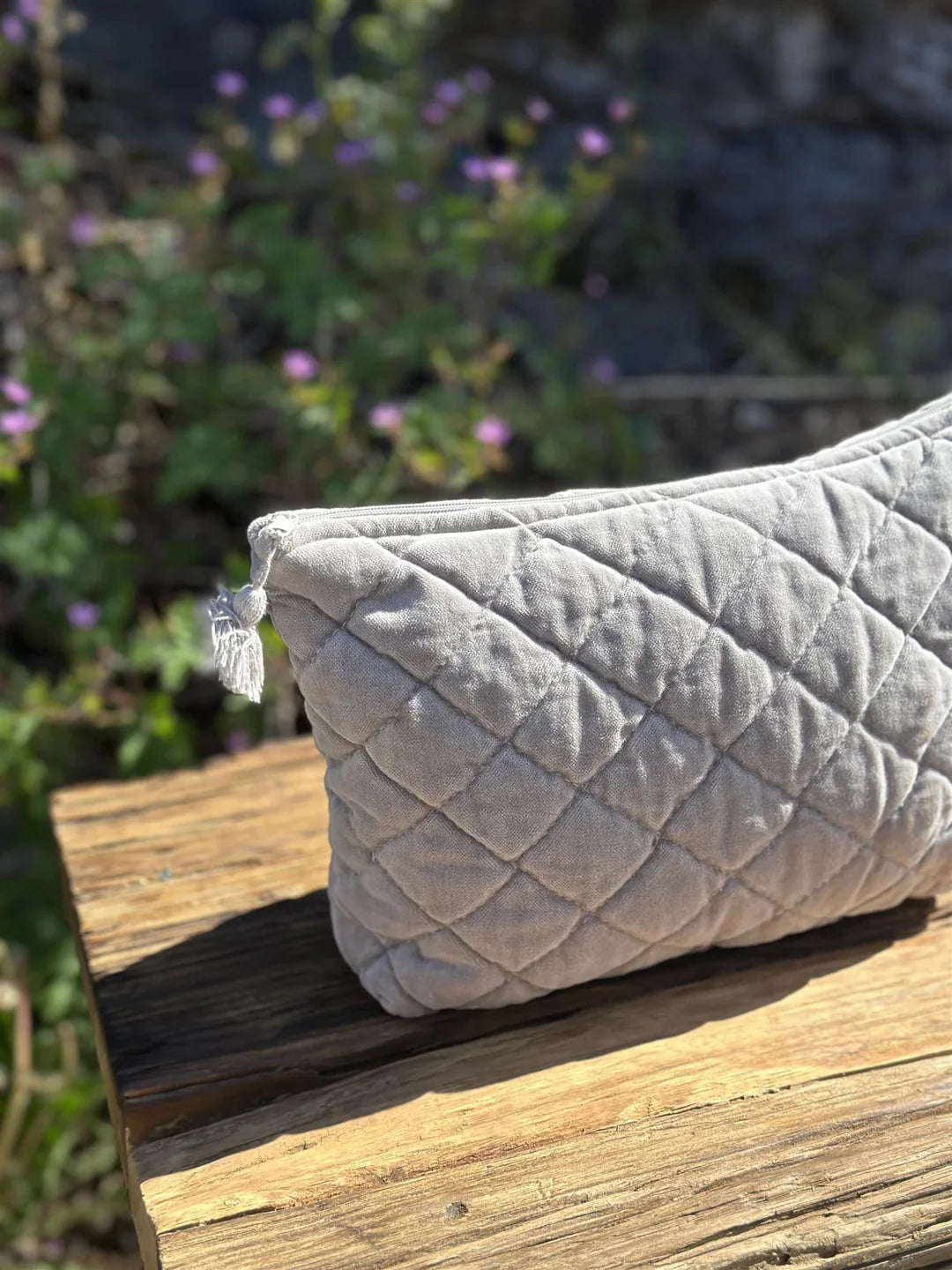 Toalettmappe Velour Grey