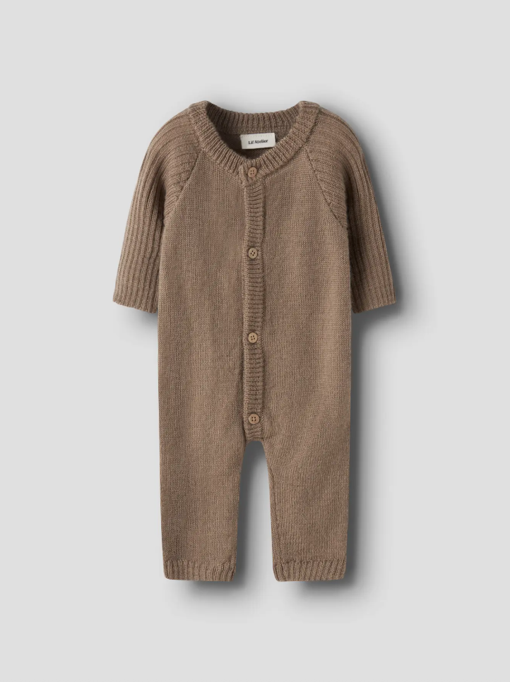 Nomo Noa Wool Ls Knit Suit Sepia Tint