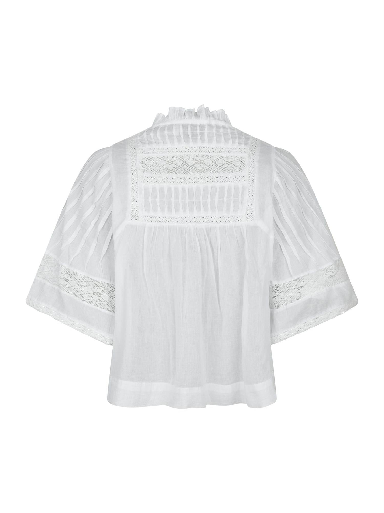 Siama Voile Blouse White