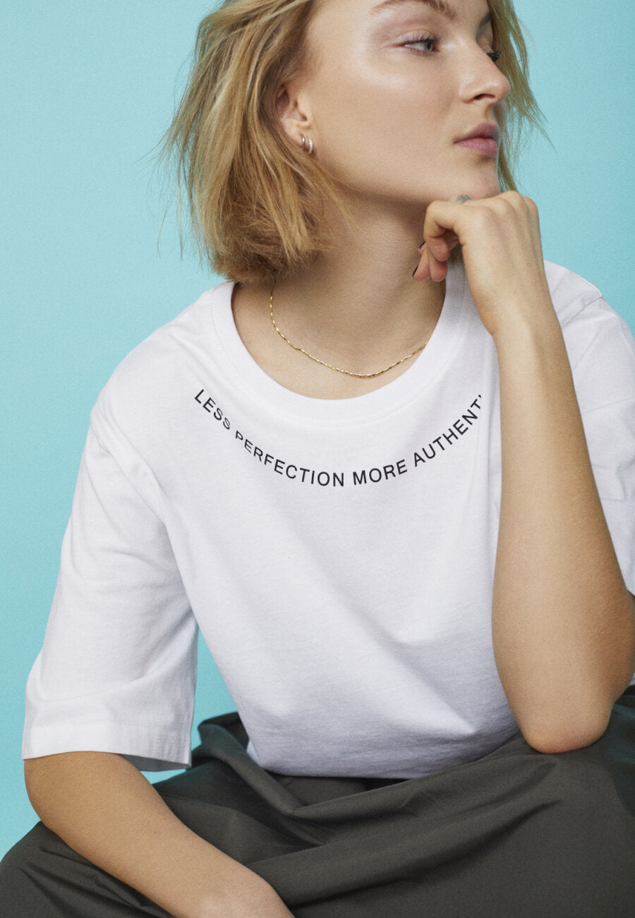 Heda Loose Tshirt White/Black