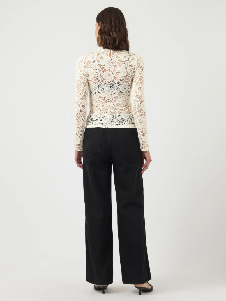 YASLACEY Lace Top Pristine