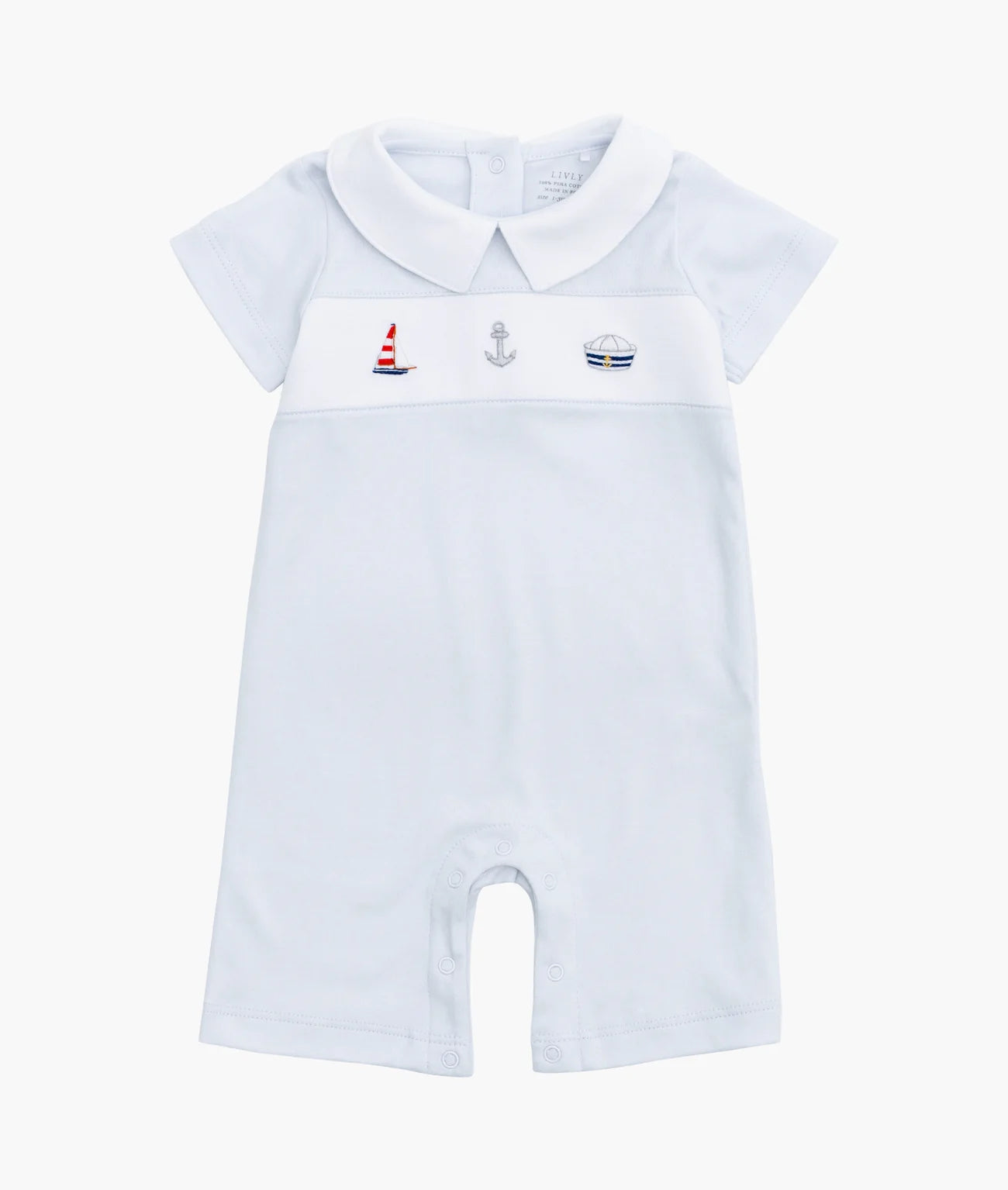 Underwater Explorer Summer Romper Baby Blue
