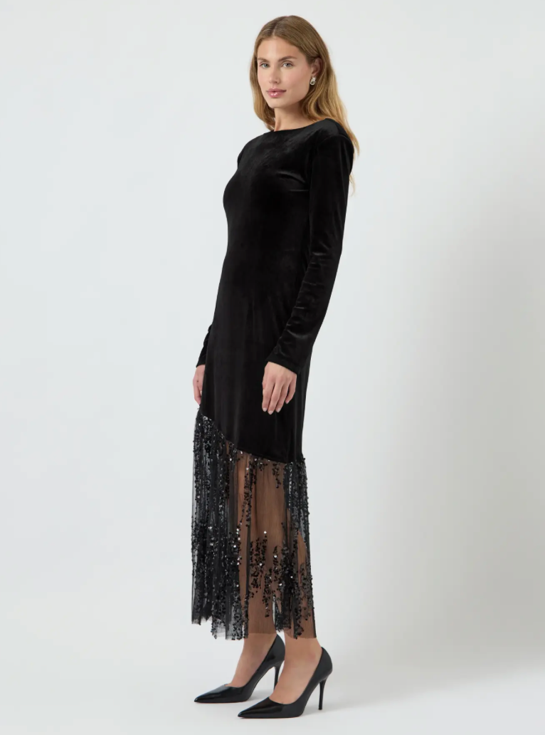 YASTERA Long Dress Black