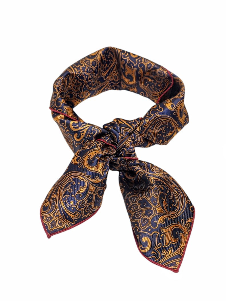 Bunadskjerf Cognac Navy #05